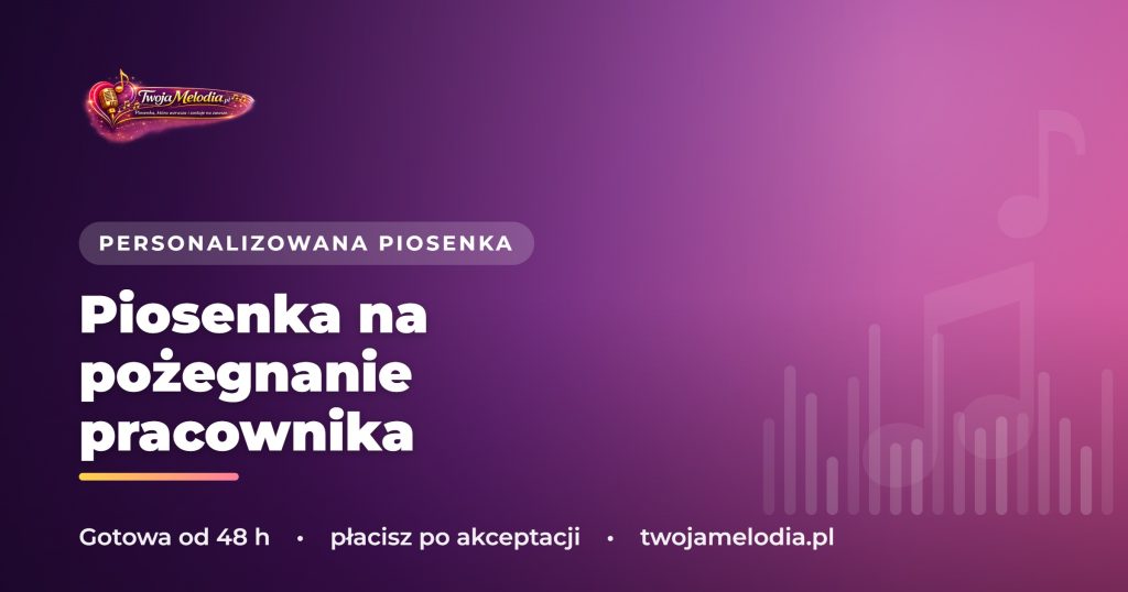 Piosenka na pożegnanie pracownika - prezent lepszy niż zegarek i koperta