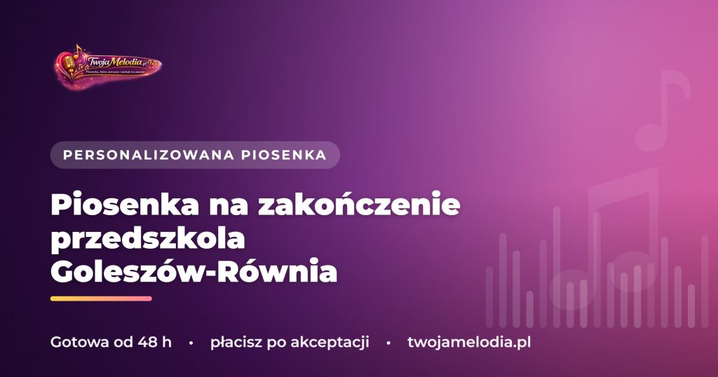 Piosenka na zakończenie przedszkola Goleszów-Równia – dzień, w którym płakali wszyscy